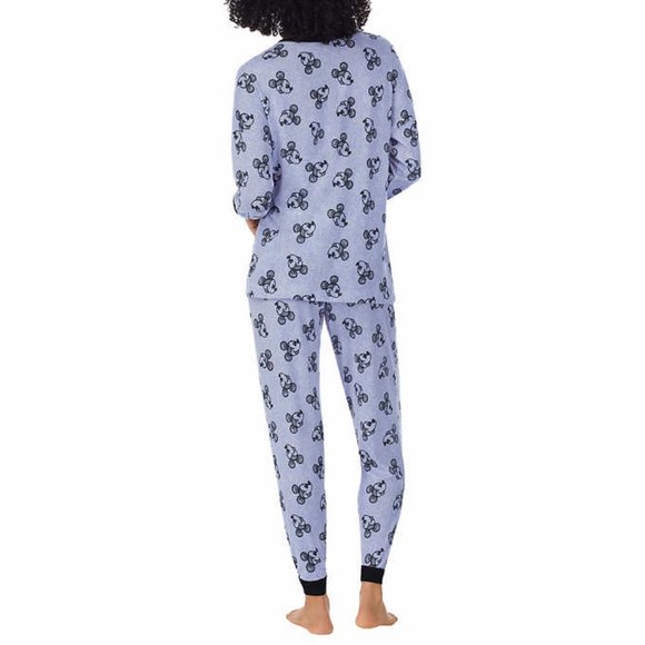Disney Women’s Mickey and Minnie 2PC PJ Set S - Picture 2 of 4